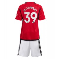 Manchester United Scott McTominay #39 Koti Peliasu Lasten 2023-24 Lyhythihainen (+ Lyhyet housut)